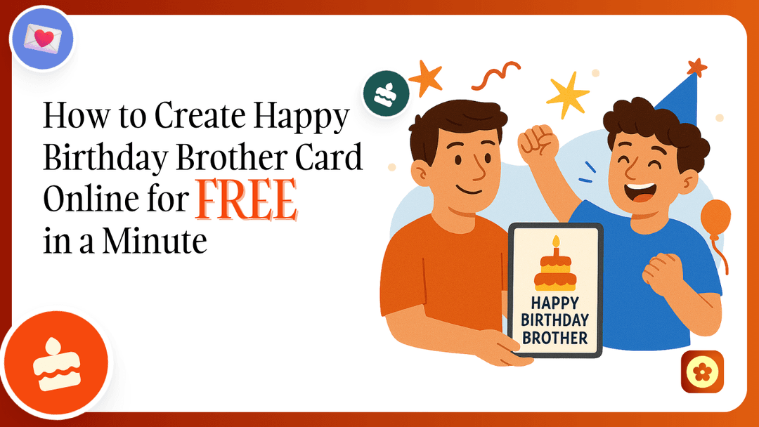 How to Create Happy Birthday Brother Card Online Free in Minute